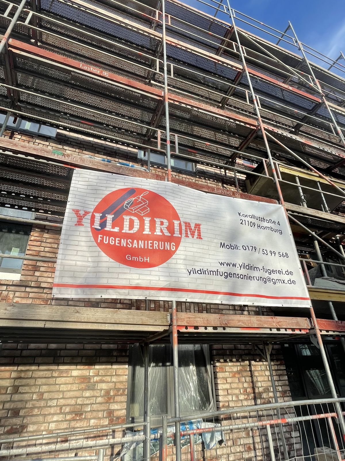 Eindruck von einer Baustelle der Yildirim Fugensanierung
