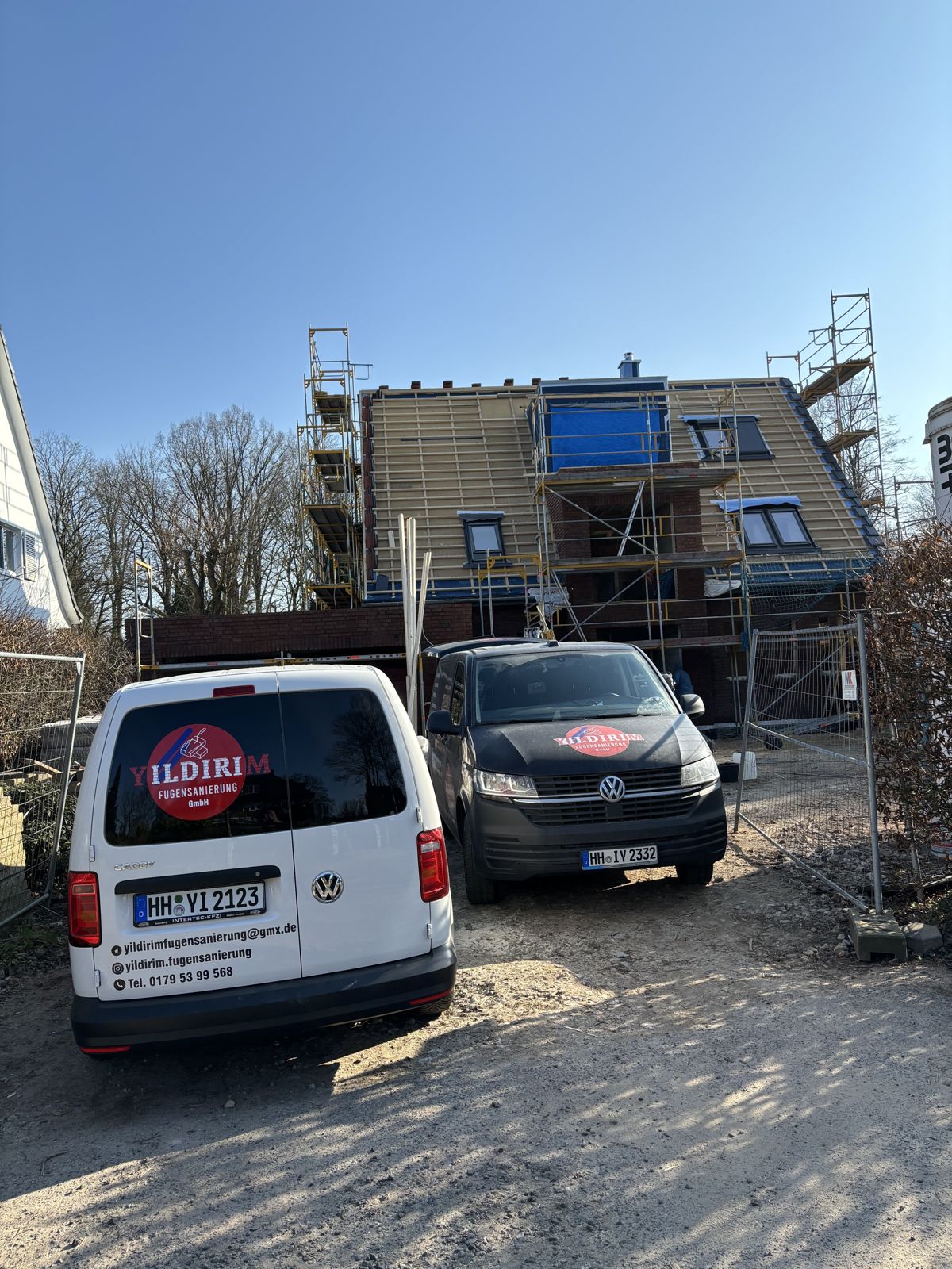 Eindruck von einer Baustelle der Yildirim Fugensanierung
